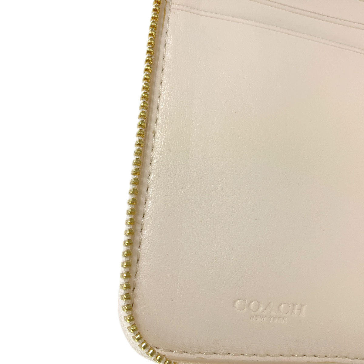 COACH コーチ F30308 シグネチャー 二つ折り財布（小銭入れあり） PVC レディース 中古