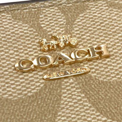 COACH コーチ F30308 シグネチャー 二つ折り財布（小銭入れあり） PVC レディース 中古