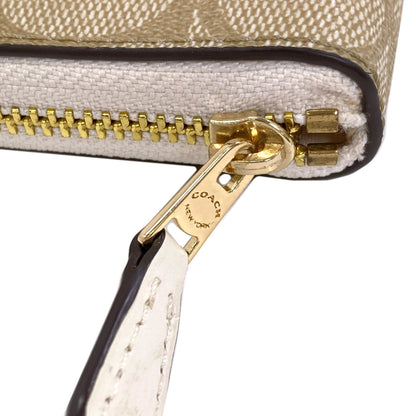 COACH コーチ F30308 シグネチャー 二つ折り財布（小銭入れあり） PVC レディース 中古