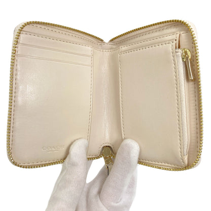 COACH コーチ F30308 シグネチャー 二つ折り財布（小銭入れあり） PVC レディース 中古