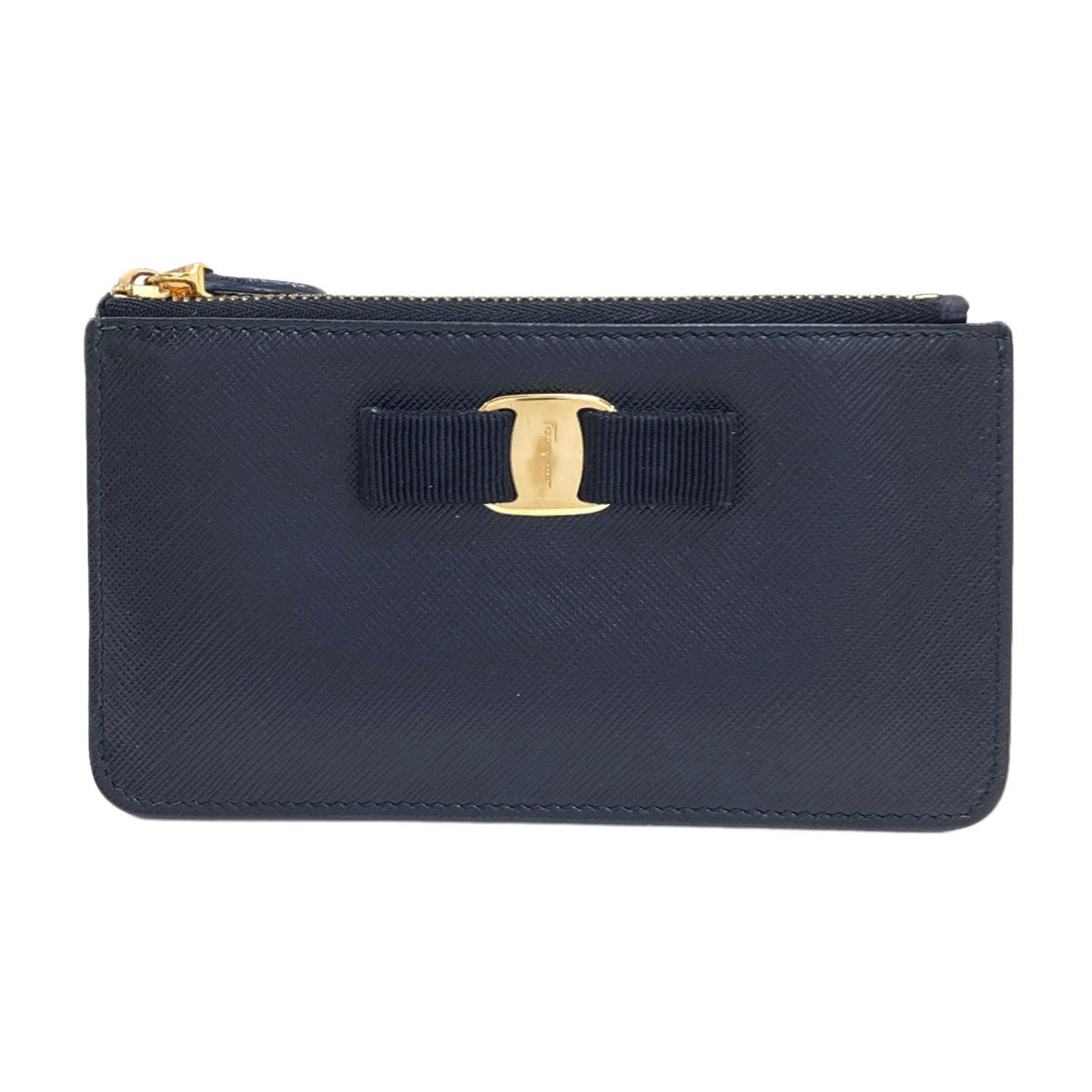 Salvatore Ferragamo サルヴァトーレフェラガモ ヴァラリボン コインケース レザー レディース 中古