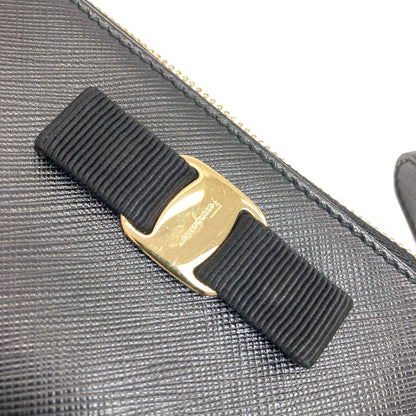 Salvatore Ferragamo サルヴァトーレフェラガモ ヴァラリボン コインケース レザー レディース 中古