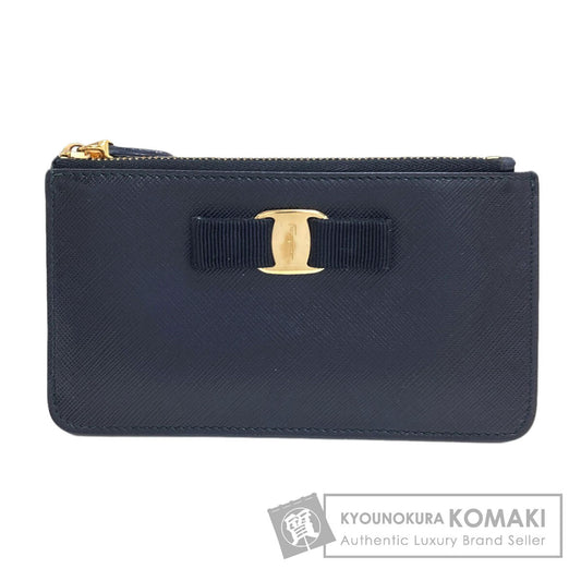 Salvatore Ferragamo サルヴァトーレフェラガモ ヴァラリボン コインケース レザー レディース 中古