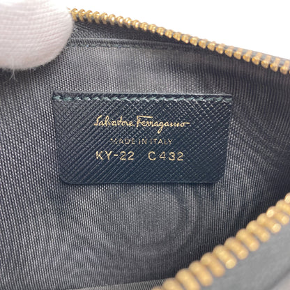 Salvatore Ferragamo サルヴァトーレフェラガモ ヴァラリボン コインケース レザー レディース 中古