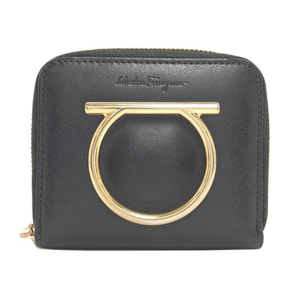 Salvatore Ferragamo サルヴァトーレフェラガモ ガンチーニ金具 コインケース レザー レディース 中古