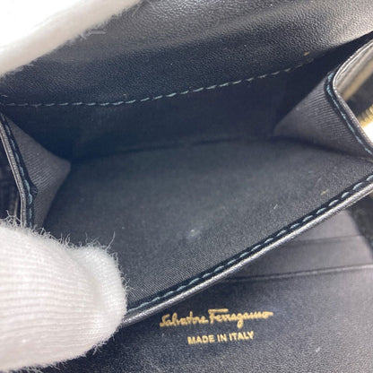 Salvatore Ferragamo サルヴァトーレフェラガモ ガンチーニ金具 コインケース レザー レディース 中古