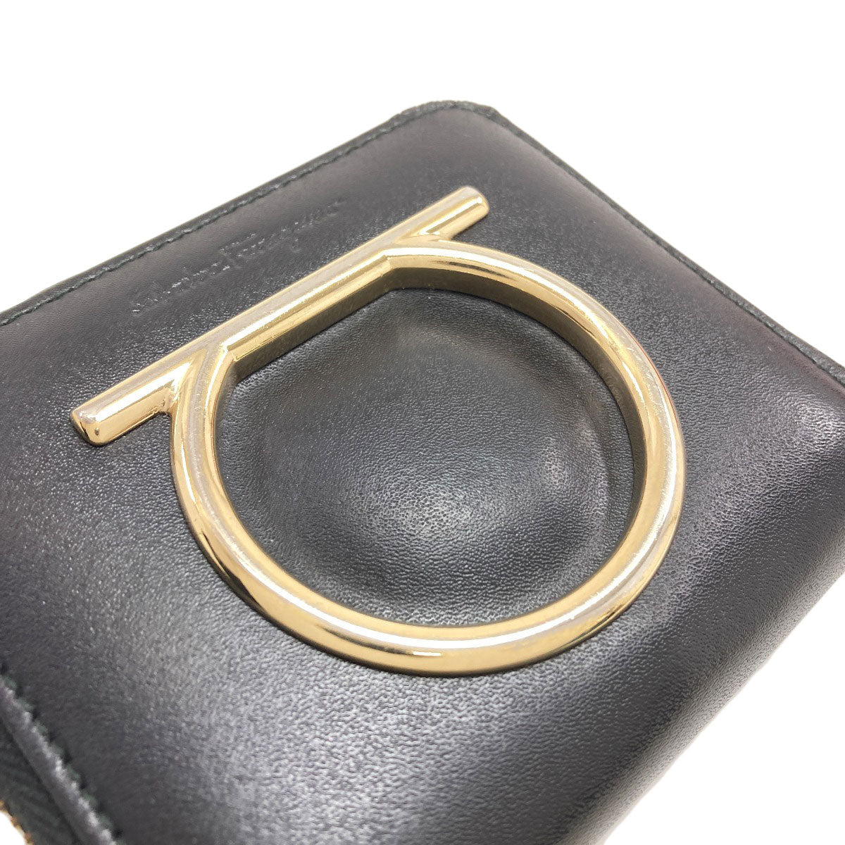 Salvatore Ferragamo サルヴァトーレフェラガモ ガンチーニ金具 コインケース レザー レディース 中古