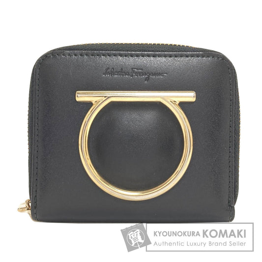Salvatore Ferragamo サルヴァトーレフェラガモ ガンチーニ金具 コインケース レザー レディース 中古