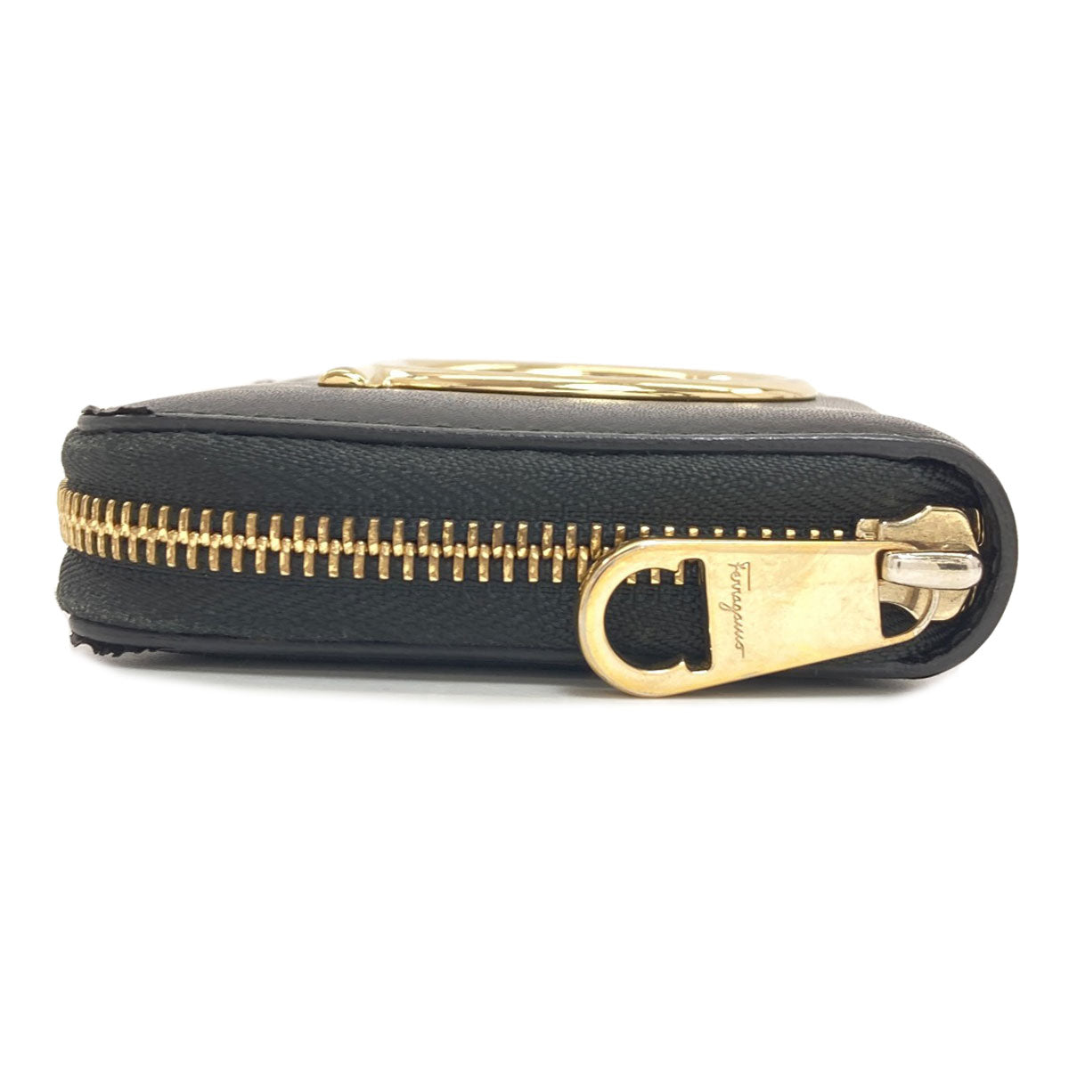 Salvatore Ferragamo サルヴァトーレフェラガモ ガンチーニ金具 コインケース レザー レディース 中古