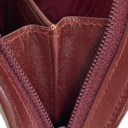 CARTIER カルティエ マストライン カードケース レザー レディース 中古