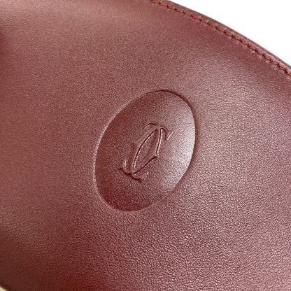 CARTIER カルティエ マストライン カードケース レザー レディース 中古