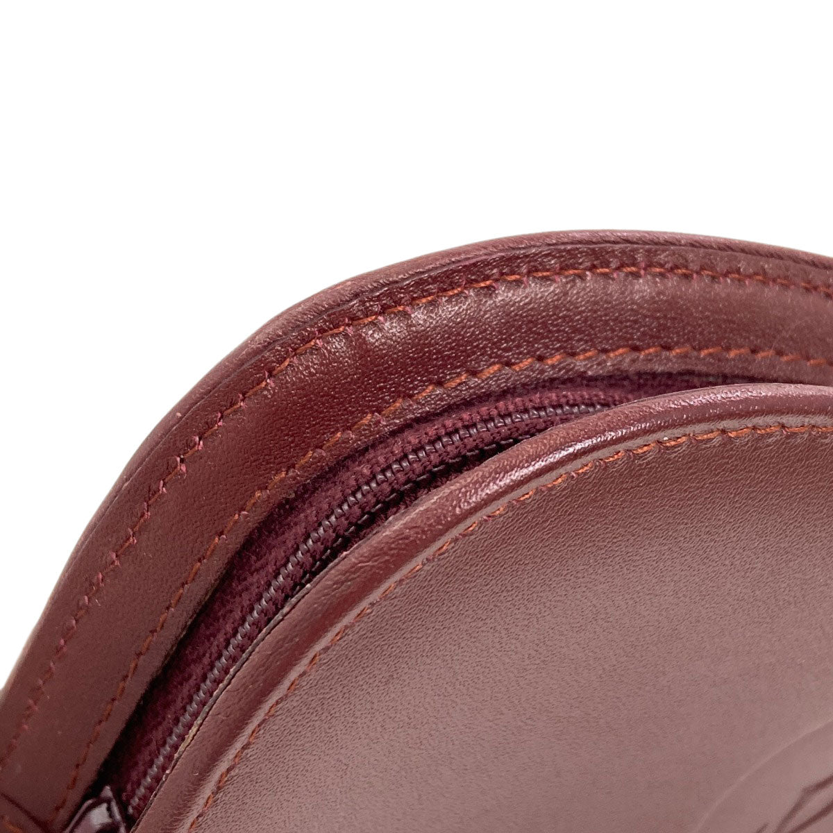 CARTIER カルティエ マストライン カードケース レザー レディース 中古