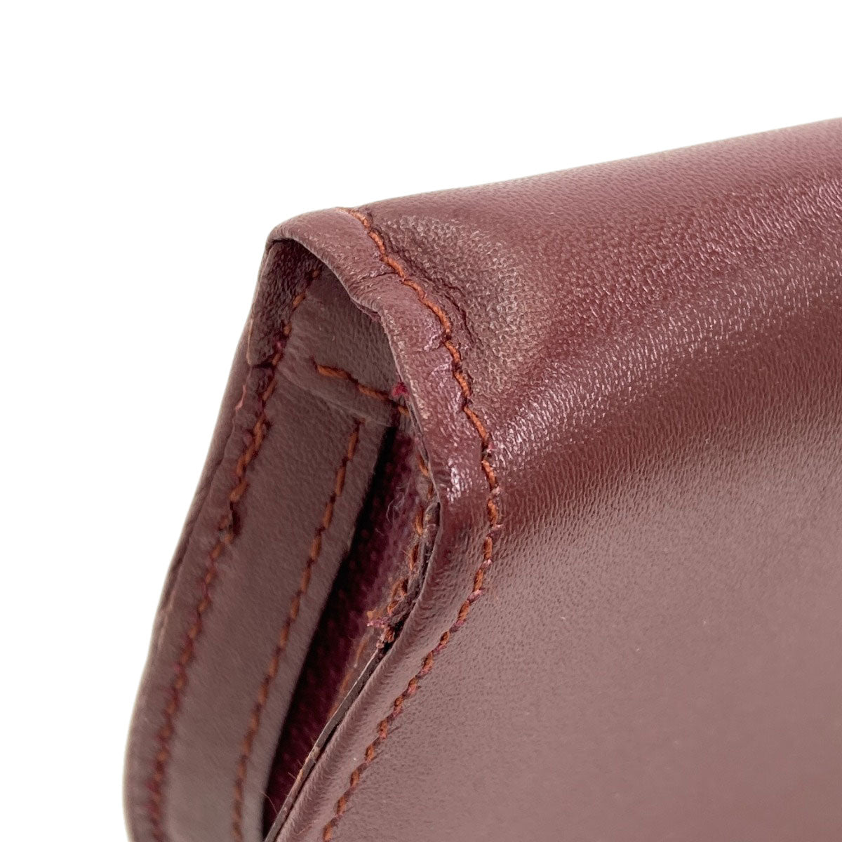 CARTIER カルティエ マストライン カードケース レザー レディース 中古