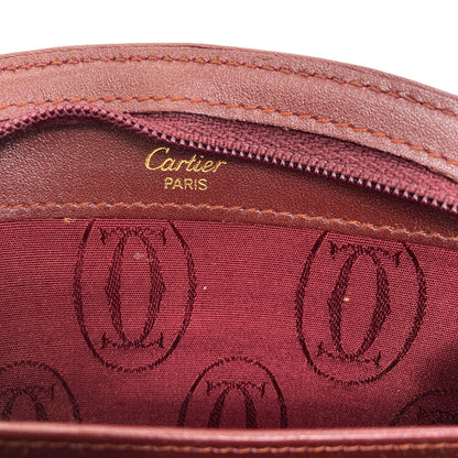 CARTIER カルティエ マストライン カードケース レザー レディース 中古