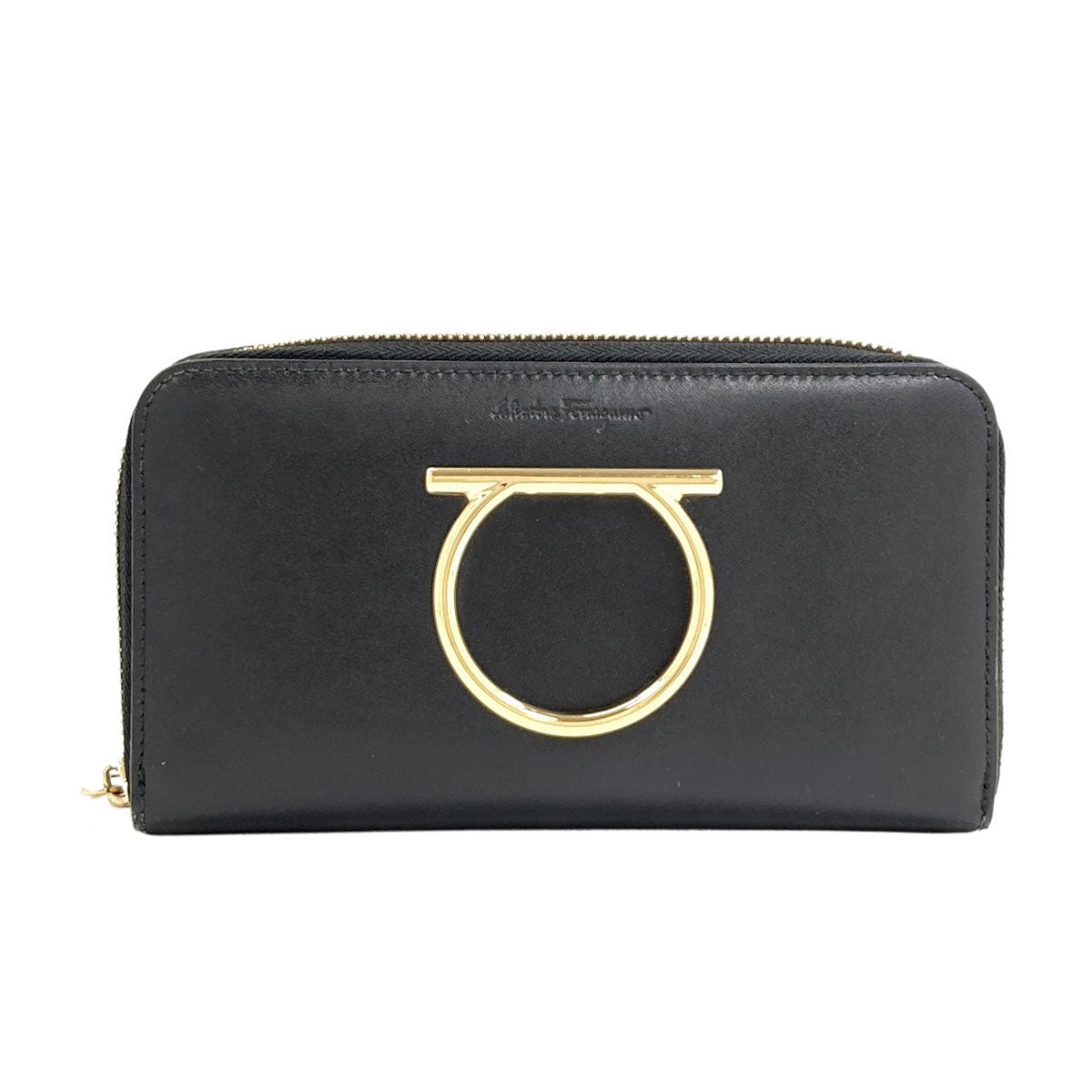 Salvatore Ferragamo サルヴァトーレフェラガモ ガンチーニ金具 長財布（小銭入れあり） レザー レディース 中古