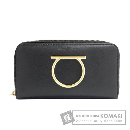 Salvatore Ferragamo サルヴァトーレフェラガモ ガンチーニ金具 長財布（小銭入れあり） レザー レディース 中古
