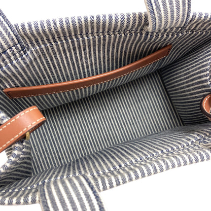 CELINE セリーヌ スモールカバ タイス 2WAY ハンドバッグ キャンバス レディース 中古