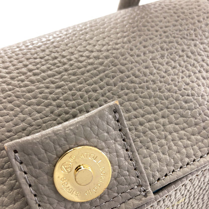 ADMJ エーディーエムジェイ ロゴ ハンドバッグ レザー レディース 中古