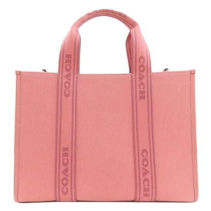 COACH コーチ CS617 スミス ハンドバッグ キャンバス レディース 中古
