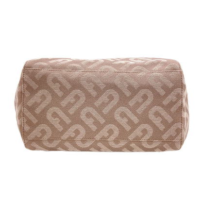 Furla フルラ アーチロゴーパターン トートバッグ キャンバス レディース 中古