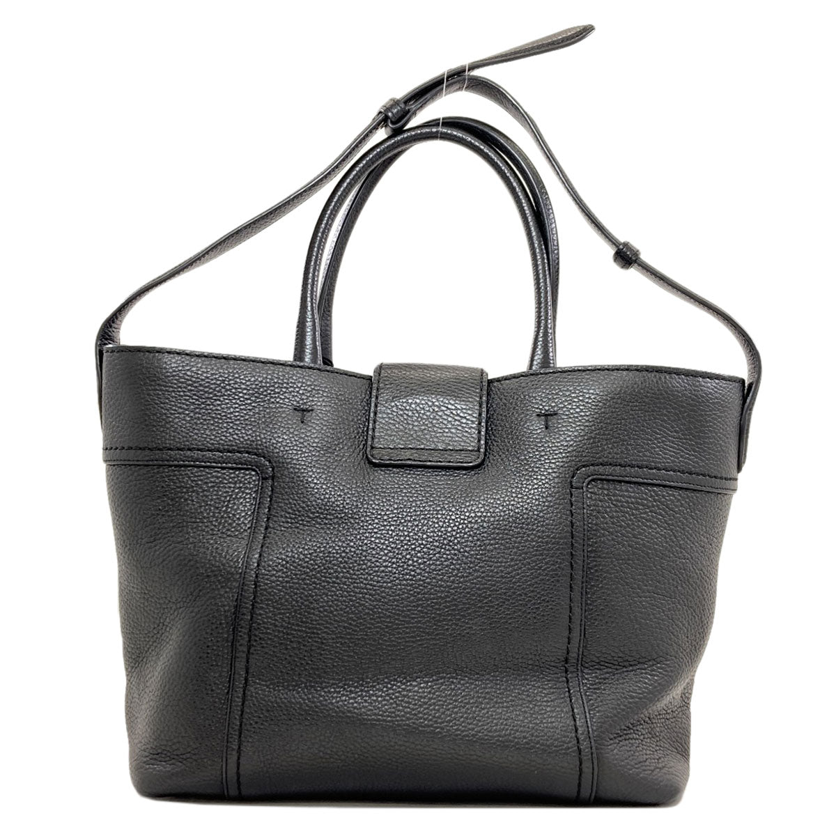TODS トッズ ダブルT ショッピングバッグ 2WAY トートバッグ レザー レディース 中古