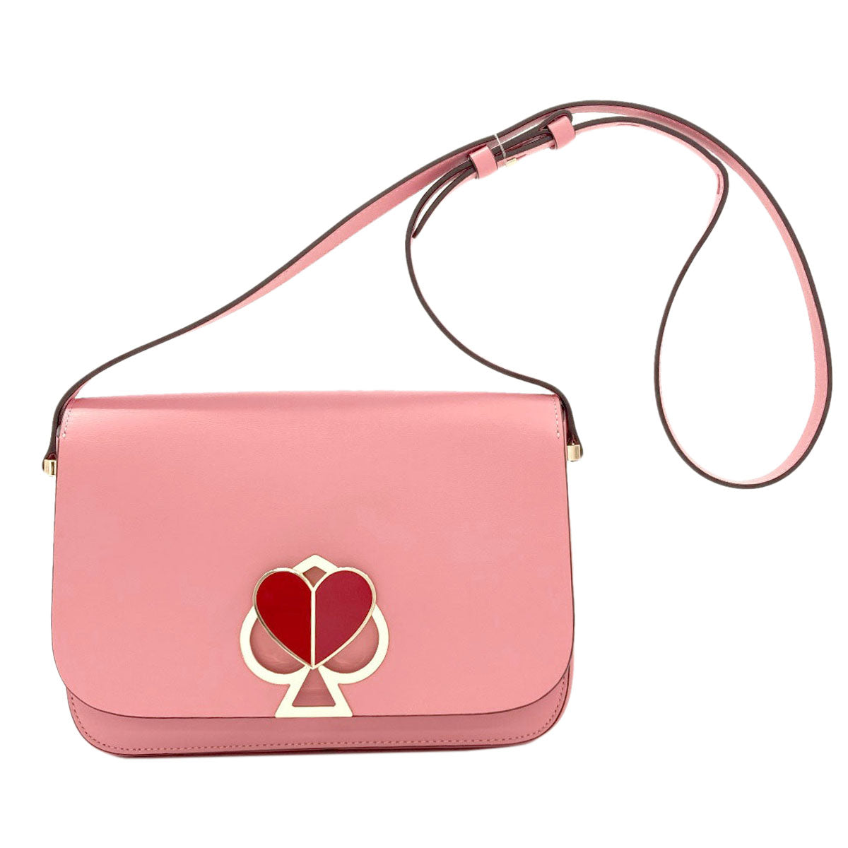 kate spade ケイトスペード 二コラ ツイストロック ショルダーバッグ レザー レディース 中古