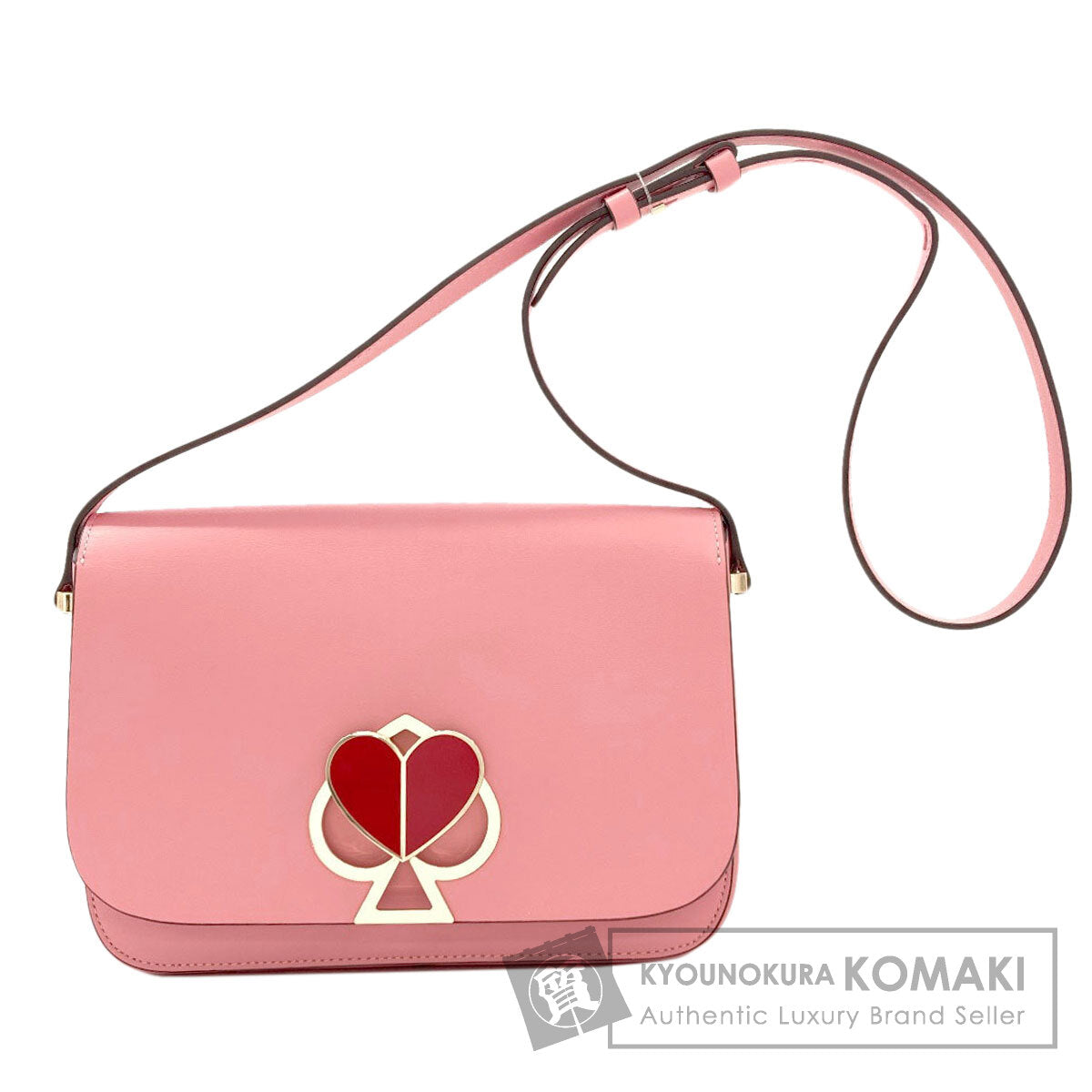 kate spade ケイトスペード 二コラ ツイストロック ショルダーバッグ レザー レディース 中古