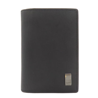 Dunhill ダンヒル ガンメタル 名刺入れ カードケース レザー レディース 中古