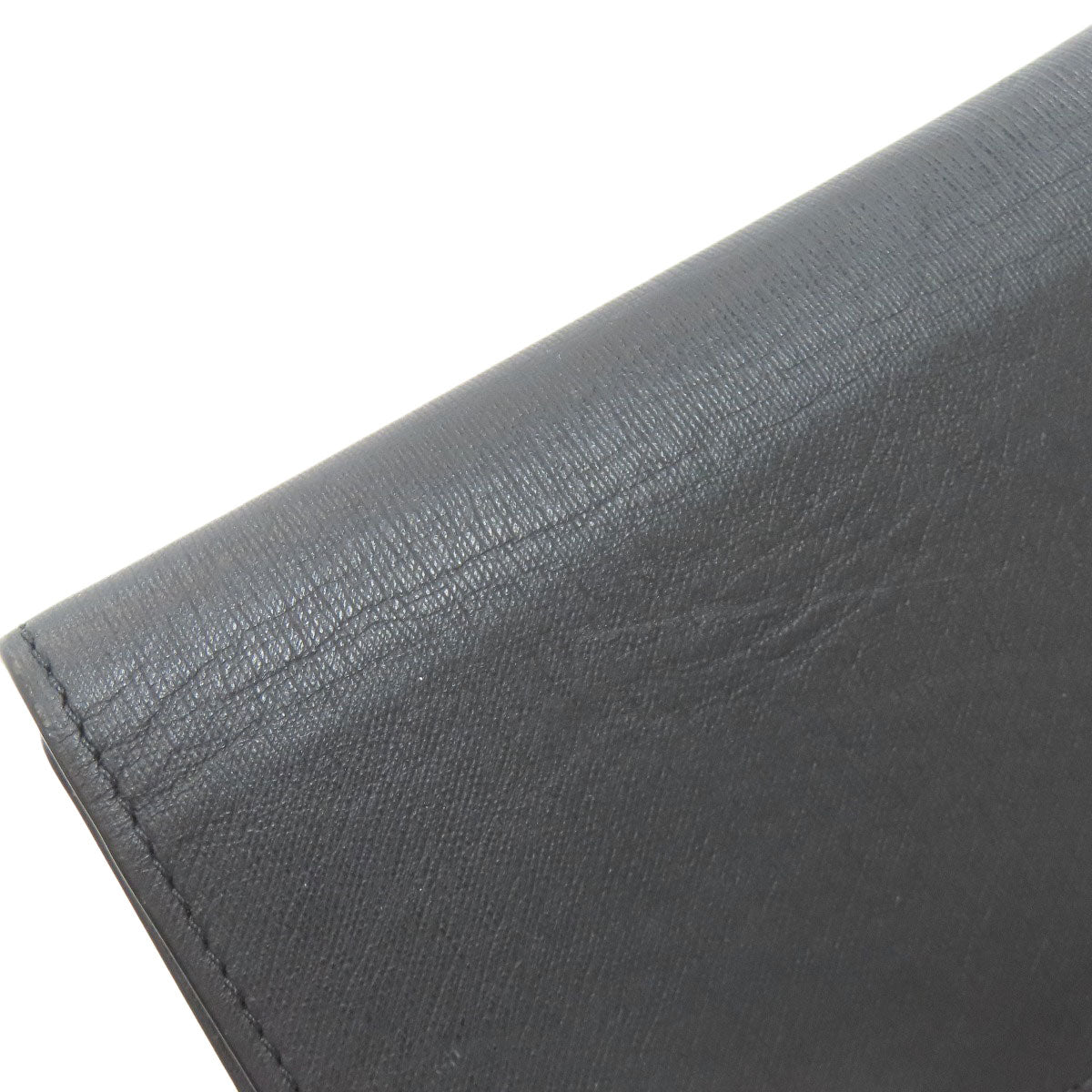 Dunhill ダンヒル ガンメタル 名刺入れ カードケース レザー レディース 中古