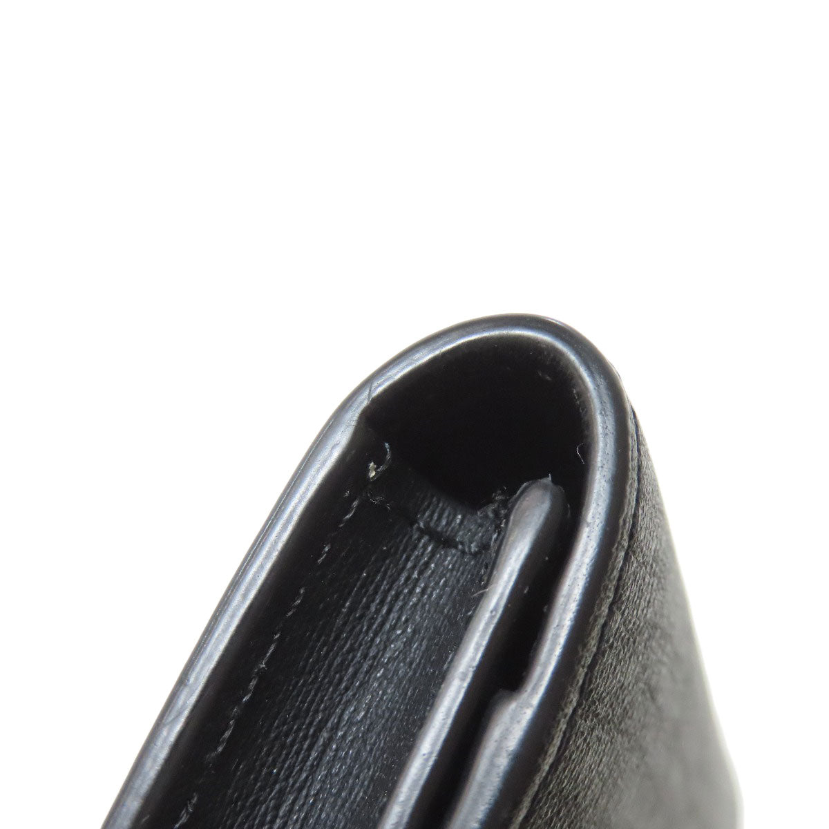 Dunhill ダンヒル ガンメタル 名刺入れ カードケース レザー レディース 中古