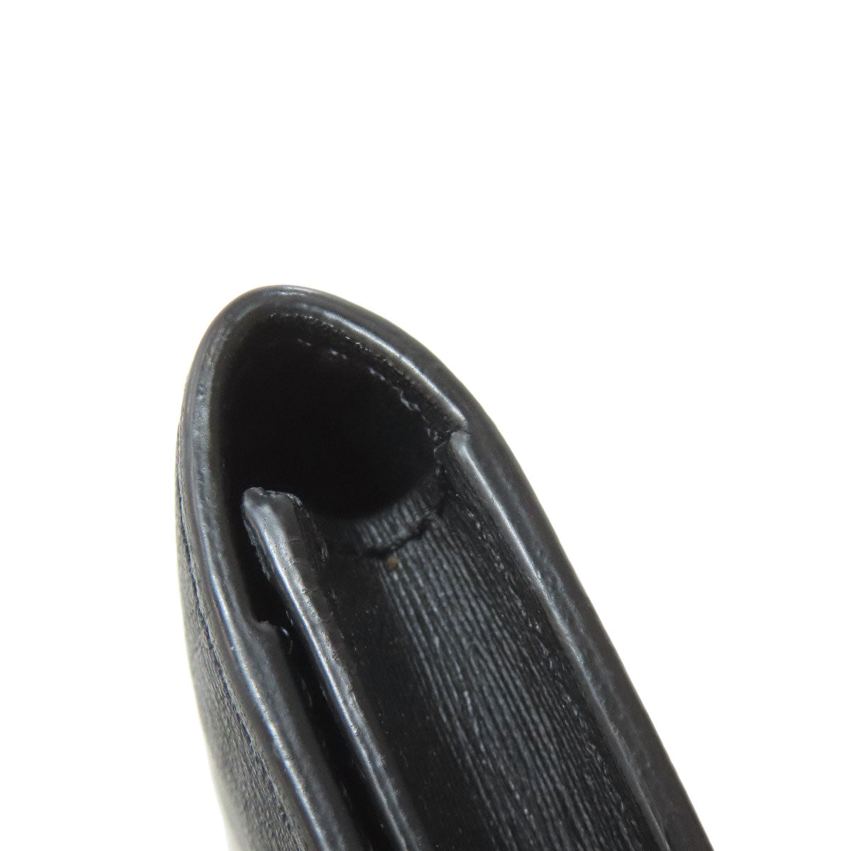 Dunhill ダンヒル ガンメタル 名刺入れ カードケース レザー レディース 中古