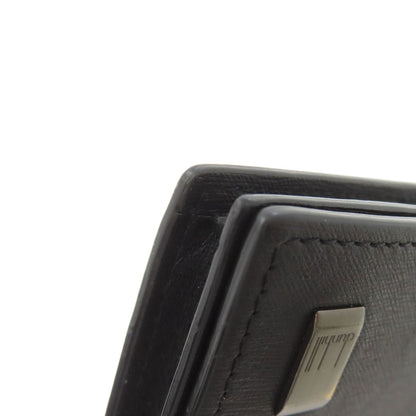 Dunhill ダンヒル ガンメタル 名刺入れ カードケース レザー レディース 中古