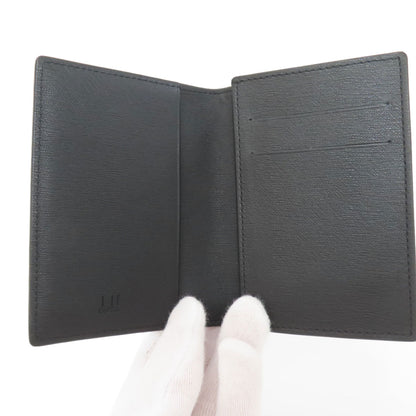 Dunhill ダンヒル ガンメタル 名刺入れ カードケース レザー レディース 中古