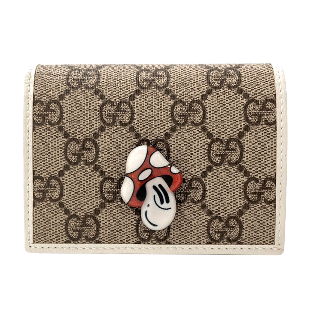 GUCCI グッチ 784729 ハティ・スチュワートコラボ マッシュルーム 二つ折り財布（小銭入れあり） PVC レディース 中古