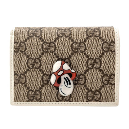 GUCCI グッチ 784729 ハティ・スチュワートコラボ マッシュルーム 二つ折り財布（小銭入れあり） PVC レディース 中古