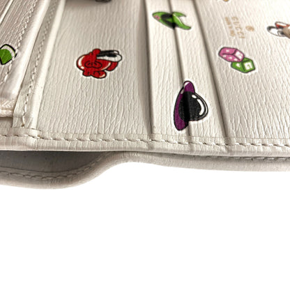 GUCCI グッチ 784729 ハティ・スチュワートコラボ マッシュルーム 二つ折り財布（小銭入れあり） PVC レディース 中古