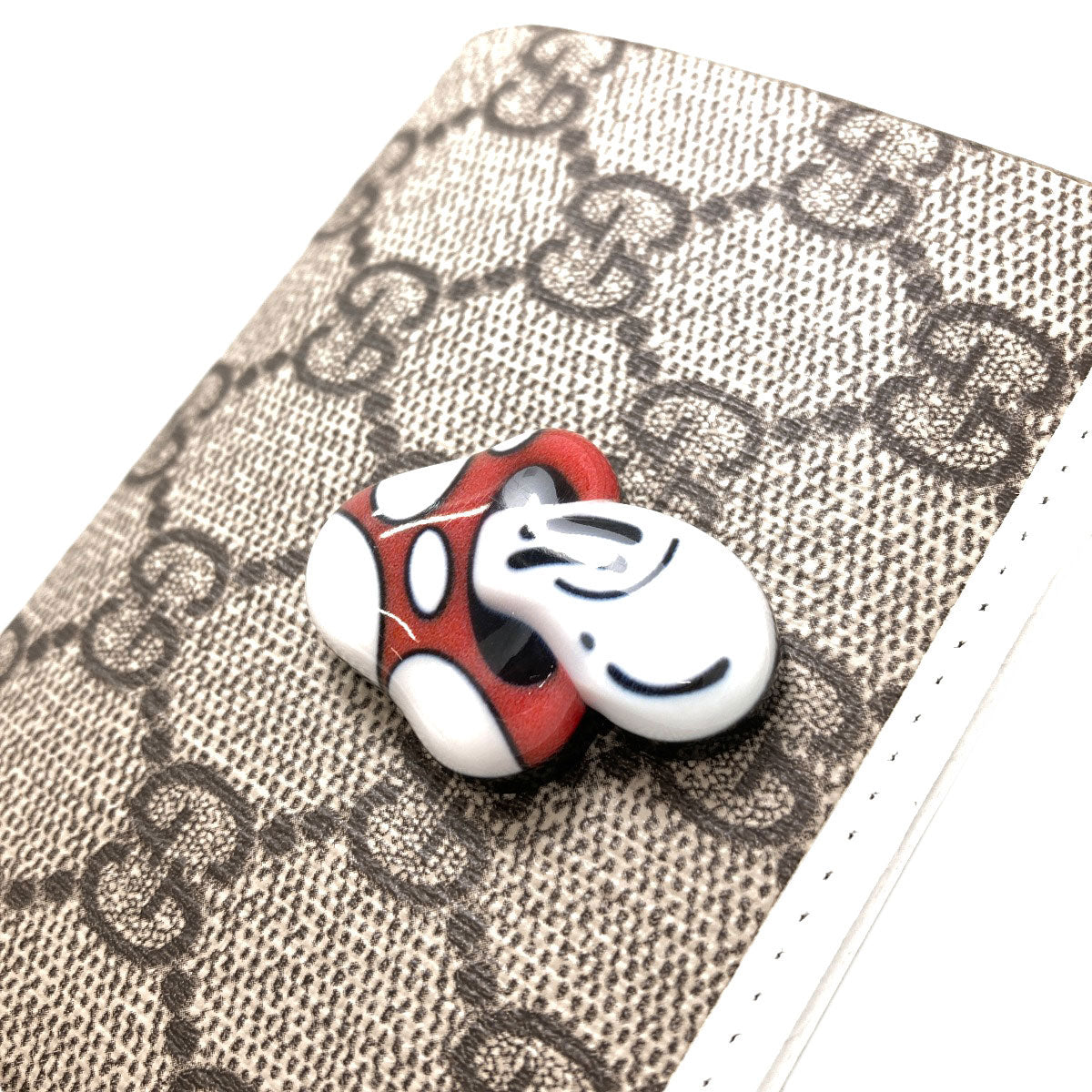 GUCCI グッチ 784729 ハティ・スチュワートコラボ マッシュルーム 二つ折り財布（小銭入れあり） PVC レディース 中古