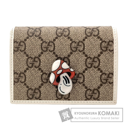 GUCCI グッチ 784729 ハティ・スチュワートコラボ マッシュルーム 二つ折り財布（小銭入れあり） PVC レディース 中古