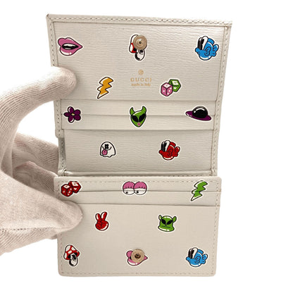 GUCCI グッチ 784729 ハティ・スチュワートコラボ マッシュルーム 二つ折り財布（小銭入れあり） PVC レディース 中古