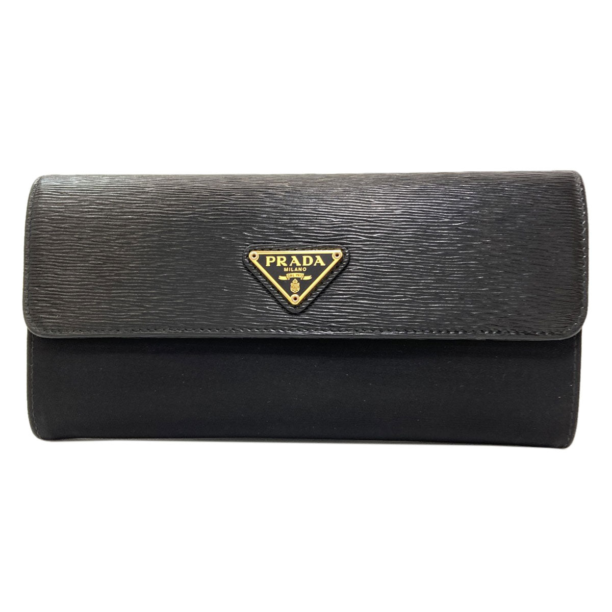 PRADA プラダ トライアングル 長財布（小銭入れあり） ナイロン レディース 中古