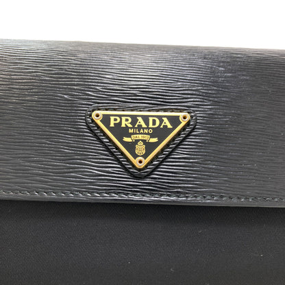 PRADA プラダ トライアングル 長財布（小銭入れあり） ナイロン レディース 中古