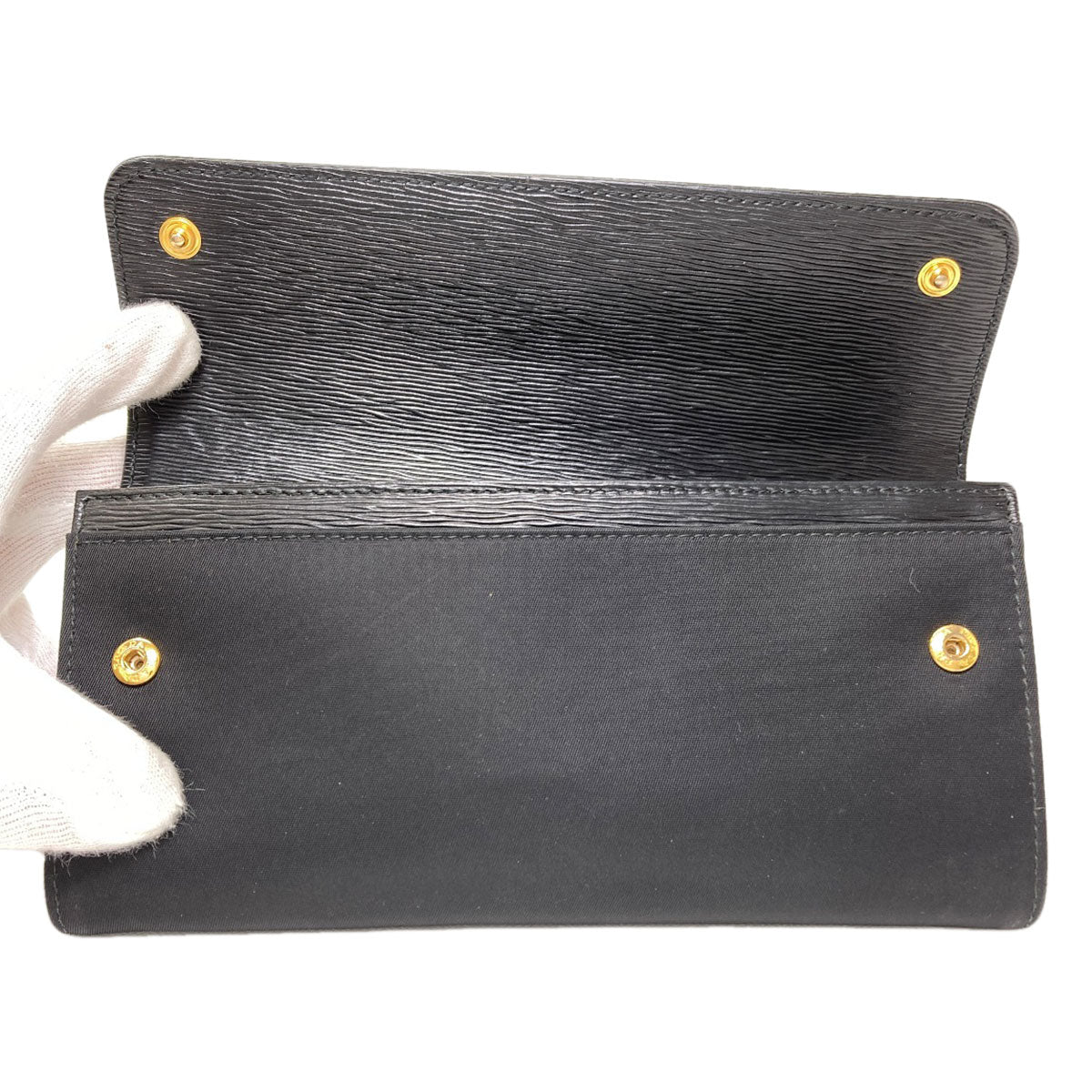 PRADA プラダ トライアングル 長財布（小銭入れあり） ナイロン レディース 中古