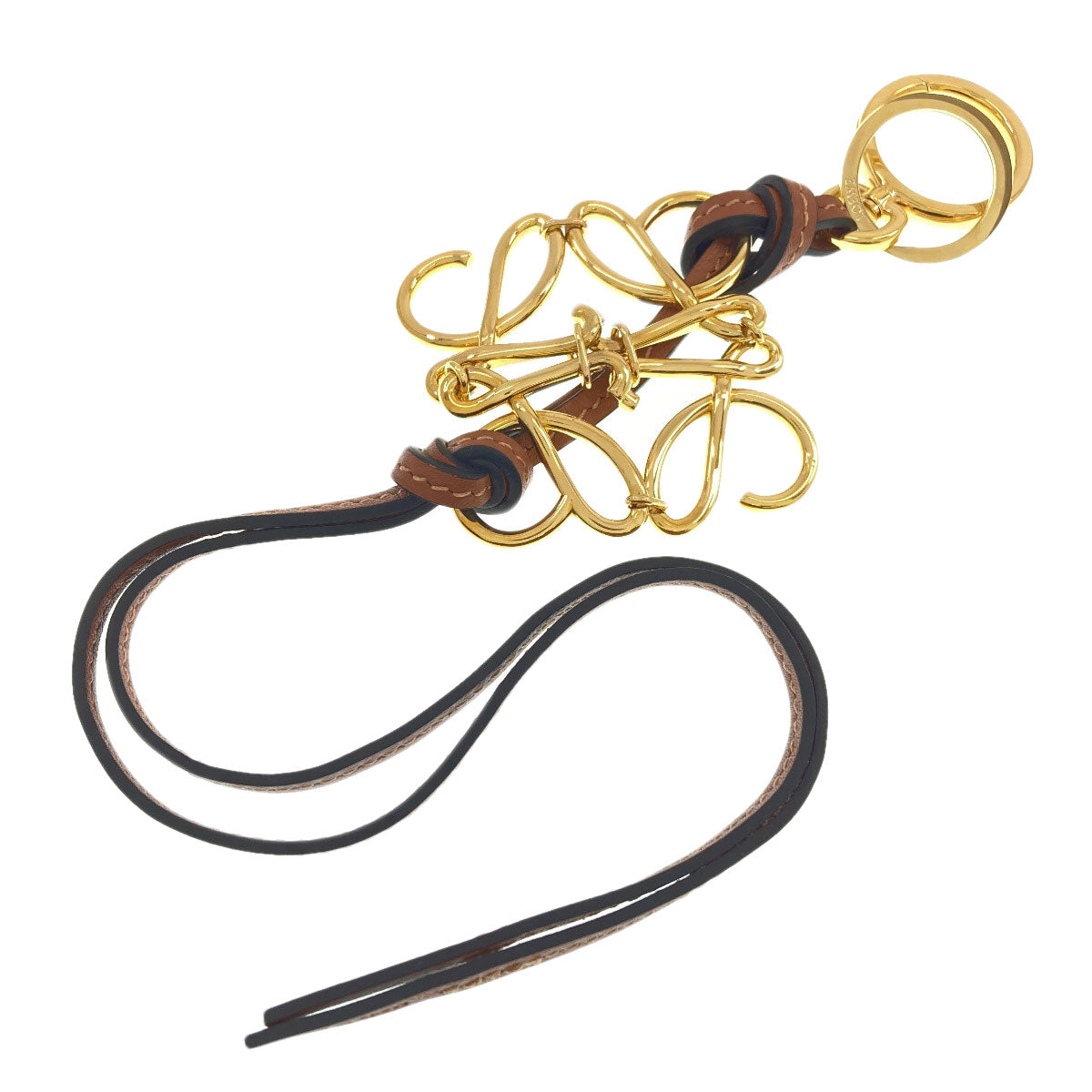 LOEWE ロエベ アナグラム キーホルダー 金属製 レディース 中古
