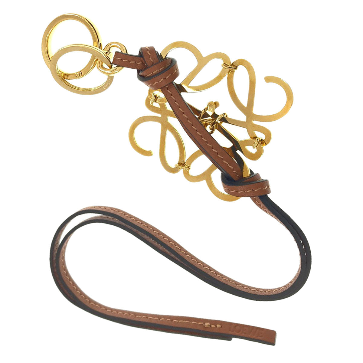 LOEWE ロエベ アナグラム キーホルダー 金属製 レディース 中古