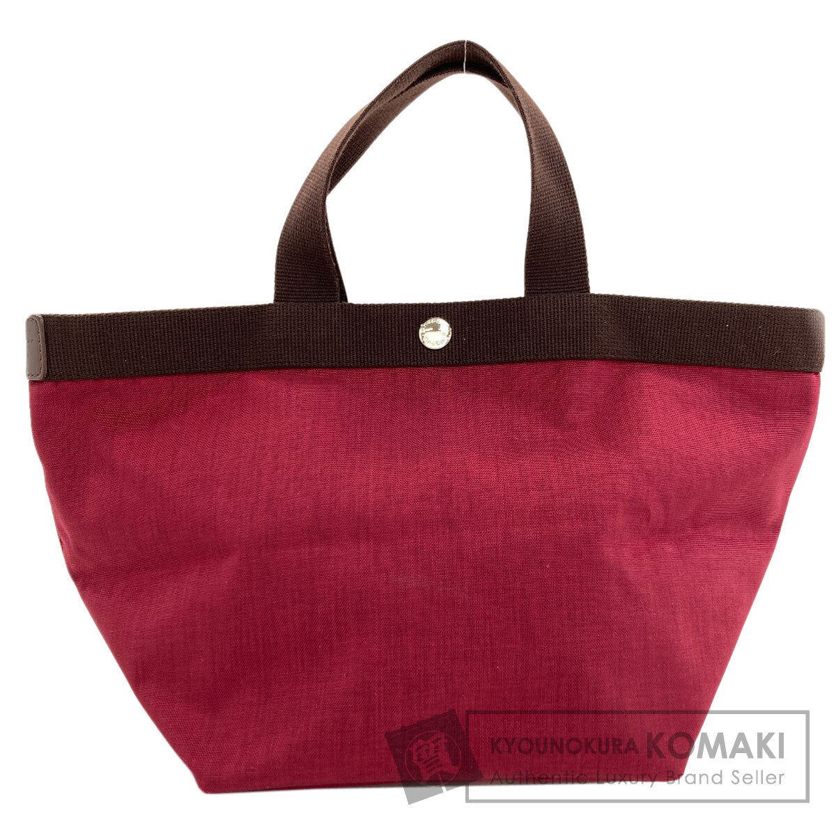 Herve Chapelier エルベ・シャプリエ 舟形トート ハンドバッグ キャンバス レディース 中古