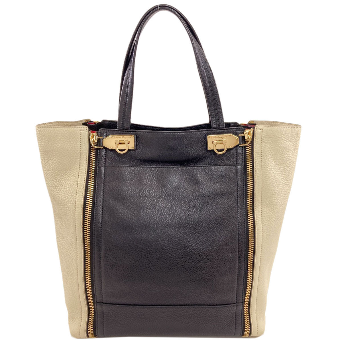Salvatore Ferragamo サルヴァトーレフェラガモ ガンチーニ金具 ハンドバッグ レザー レディース 中古