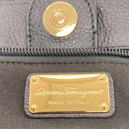 Salvatore Ferragamo サルヴァトーレフェラガモ ガンチーニ金具 ハンドバッグ レザー レディース 中古
