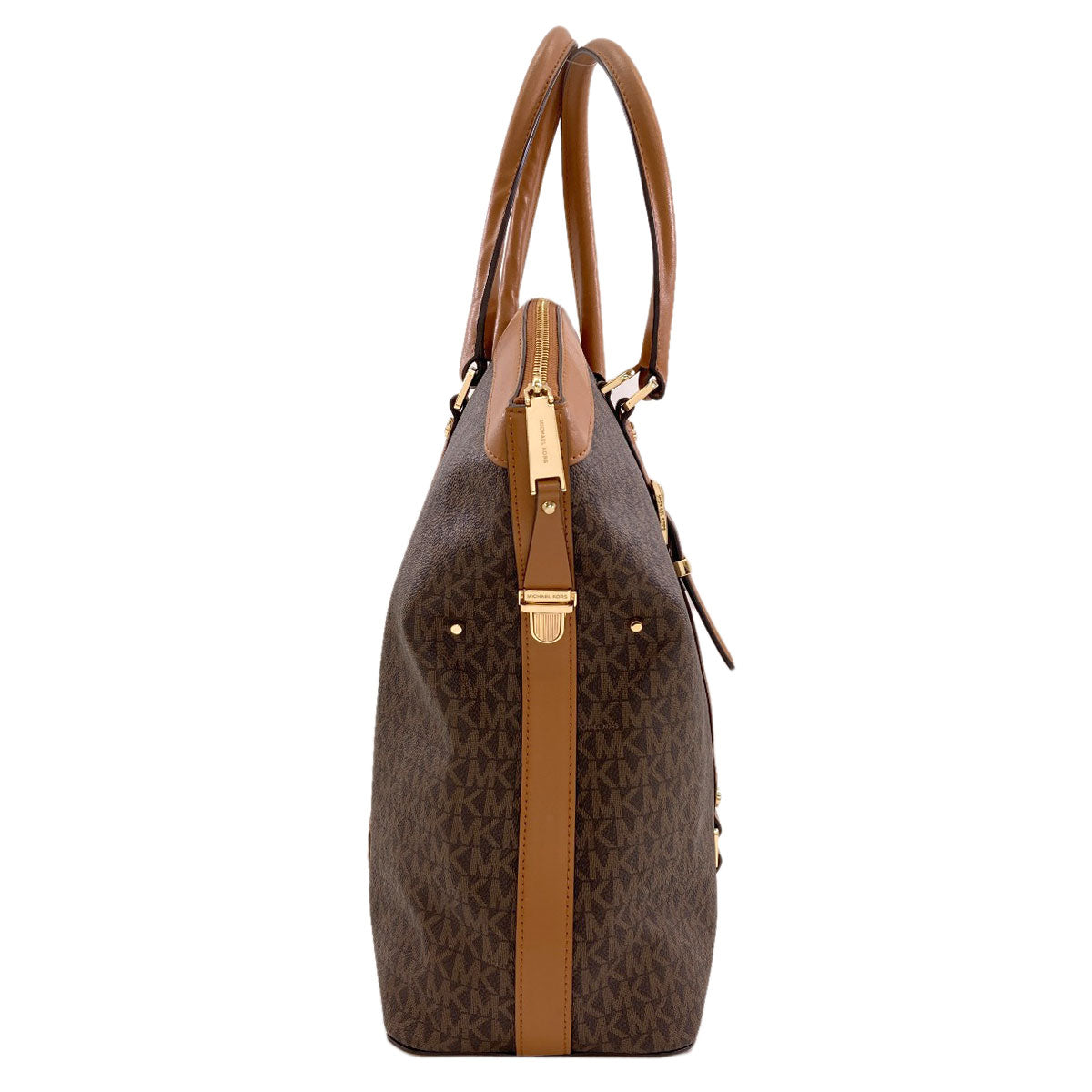 Michael Kors マイケルコース MKシグネチャー 2WAY トートバッグ PVC レディース 中古