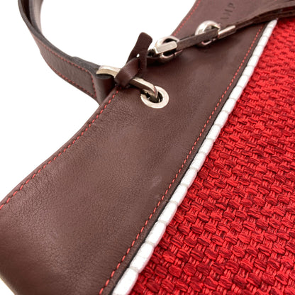 Longchamp ロンシャン ロゴ トートバッグ レザー レディース 中古