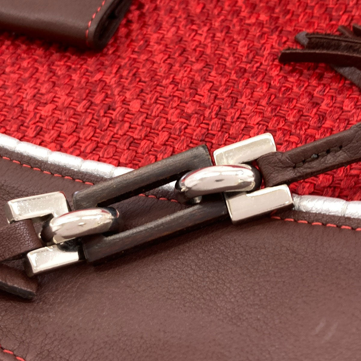 Longchamp ロンシャン ロゴ トートバッグ レザー レディース 中古